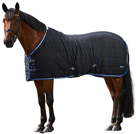 Horze Stalldecke Glasgow 100 g, Unterdecke für Pferde, Übergangsdecke, Blau, 125