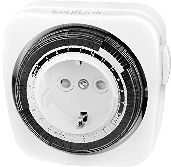 LogiLink Mechanische Zeitschaltuhr, IP20 zum Schutz gegen Berührung mit den Fingern oder ähnlichen Objekten