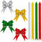 40 Stück Klein Geschenkschleife,17 cm Ziehschleife Geschenk Schleife Rot Grün Gold Silber Weihnachts Geschenkband für Basteln Hochzeit Geburtstag Geschenkverpackung Weihnachtsbaum Weihnachten Party