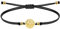 coitgo-Pulsera con amuleto de la Suerte y Protección Acero inoxidable- Pulsera Mujer o Hombre - Pulsera san benito - Pulsera Hilo Encerado Hecho a Mano (San Benito Dorado)