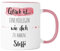 Personalisierte Kaffee-Tasse (Glück ist...) mit Wunschnamen | Für die Beste Freundin, Opa, Oma, Mama, Papa. Schönes Geschenk | kleine Aufmerksamkeit | (Beste Kollegin, Rosa/Rosa)