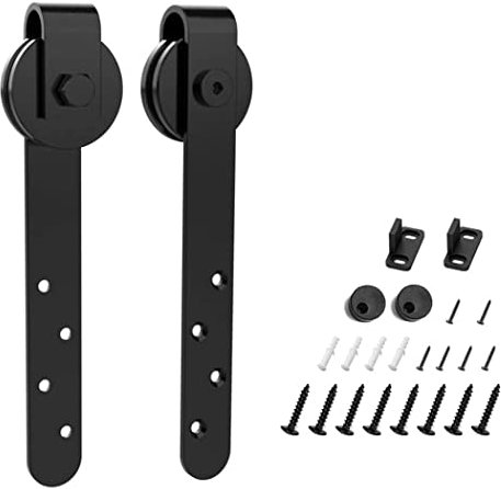 Mini kit de quincaillerie pour porte de grange coulissante pour portes d'armoire, ensemble de rails lisses et silencieux