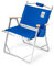 FOXCAMP Ultraleichter Campingstuhl, Gartenstuhl | Tragbarer flacher Klappstuhl | Stilvolles Design mit Holzgriffen | Robust | für Outdoor-Camping, Strand, Picknick, Grillen & Innenmöbel | Dunkelblau