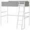 Ikea VITVAL Hochbettgestell 90x200 cm, weiß/hellgrau