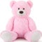 MorisMos Orso Peluche Gigante Rosa 130cm, XXL Giganti Orsacchiotto Peluche Orsetto Grande Morbido Kawaii, Idee Regalo San Valentino per Lei Ragazze Bambini Fidanzata Donna Compleanno Decorazioni