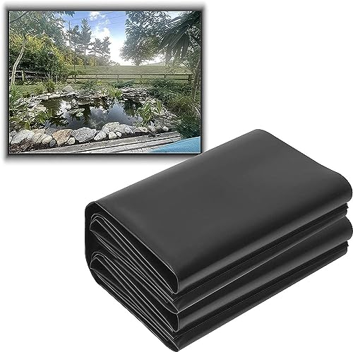 SEVSO Teichfolie 2X4m 3X5m 4X6m 5X5m 6X8m 8X10m, Große Fischteichfolie 0,12Mm, Wasserdicht Membran Undurchlässige Folie Für Teichbau, Garten- Und Teichzubehör,8 * 10m