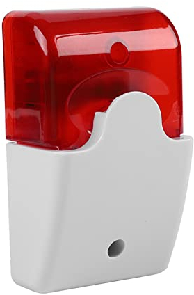 Alarm-Stroboskop Zuhause, 13 X 9 X 5, 12 V, Kabelgebunden, Stroboskopton, Alarm-Stroboskop, Rotes Licht, Alarmanlage die Sicherheit zu Hause