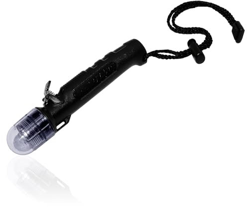 Saekodive Strobe LED Dive Light - 500 Lumens Underwater Flashlight - Waterproof for Outdoor Activities - Scuba, Technical, Cave Diving, Hunting, Camping (Black)