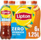 LIPTON ICE TEA Zero Peach – Zuckerfreier Eistee mit Pfirsich Geschmack , EINWEG (6 x 1.25 l)