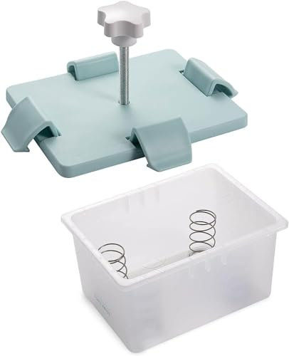 Tofu-Pressmaschine, veganfreundlich, Lebensmittelquetscher, Tofu-Presse entfernt überschüssiges Wasser, verbessert Geschmack und Textur, Presser von gepressten verschiedenen Arten von weichen für