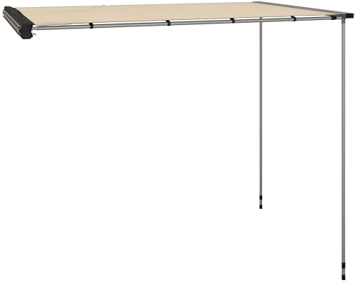Outsunny Auto Markise 160 x 250 cm ausziehbar Wasserdicht Sonnensegel mit Keder UV-Schutz Dachzelt Vorzelt Auto Sonnenschutz für Camper Wohnwagen SUV Wohnmobil Outdoor