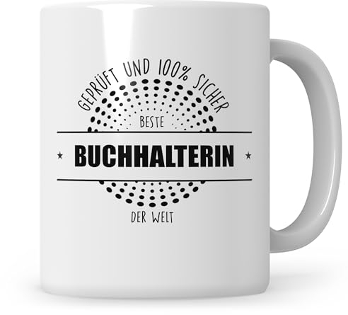 Sweetify Beste Buchhalterin Tasse lustig Rechnungswesen Witz Bilanz Buchhaltung Geschenk