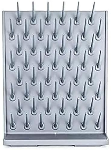 COYEUX Estante de Secado de Laboratorio de 52 Clavijas, escurridor de Laboratorio para cristalería, Clavijas Desmontables, escurridor de Escritorio/Pared, Equipo de Limpieza