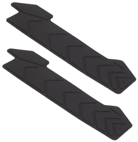NHPY 2 Pezzi Paracatena Mtb, Protezioni Per Catena In Silicone Per Mountain Bike, Batticatena Mtb, Proteggono Il Telaio Della Bici Per La Maggior Parte Delle Biciclette,(Nero)