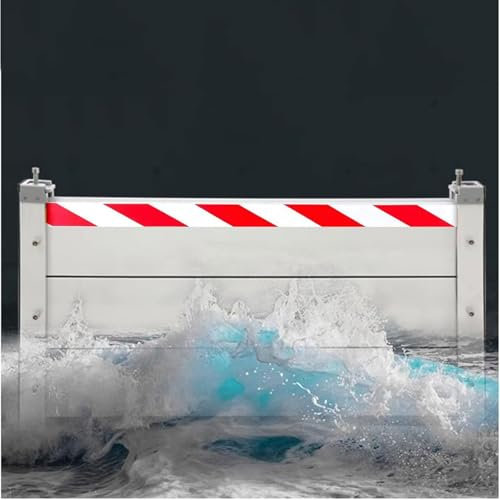 YXCMD 40 60 cm hoch Hochwasserschutz Barriere Mobiler Hochwasserschutz Aluminium Dammbalkensystem, Einfache Montage Und Demontage, Geeignet Für Unterführungen, Fabrik, Garageneinfah(100 * 40cm)