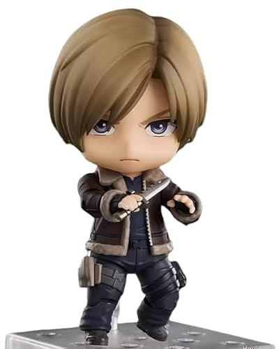REOZIGN Leon-Figur, Version Q, bewegliche Figur von Leon Scott Kennedy, 10 cm, Manga-Modell aus PVC, Sammlerstatue, Geschenk