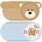 Ours Vaisselle Anniversaire,Vaisselle de Fête Ours Anniversaire, Ours Thème Party Vaisselle, 40PCS Kit Vaisselles réutilisable Anniversaire, Décorations de Fête d'anniversaire Filles/Garcon