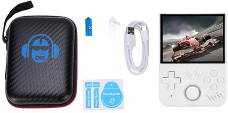 Console Rétro de 3,5 Pouces, Console de Jeu Portable 4000mAh, écran de 3,5 Pouces à écran Portable Portable de la Console de Jeu Vidéo de Poche pour MAME / N64 PS1 (64G)