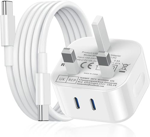 iPad Charger and Plug,New Apple iPad USB C Fast Charger Cable 25W Charge for i Pad Pro 12.9 11 13 inch 4th 5th 6th M4 2024 Generation/Air 10.9 inch 5th Gen M2 M3/Mini 6 A17 Pro/Pad 10th A16 11th 2025