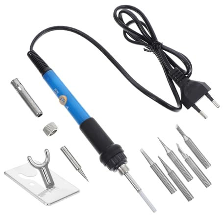 Alipis 1 Set Set saldatore mini kit di saldatura kit di ferro saldatore Kit di saldatura portatile saldatore portatile Kit di saldatura versatile strumenti di saldatura ferro da stiro Blu