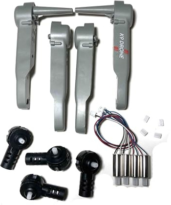 ZMHYGEW Für K9 Pro Mini Drone arm Motor Mit Basis Getriebe für Kit für K9PRO RC für Quadrocopter(Light Grey)