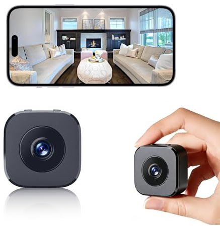 Olivvia Mini Spy Camera, Wireless WiFi Home Security Camera 1080P HD | Small Indoor Camera with Night Vision, Motion Detection Alerts, Cloud & SD Card Storage, Remote App Control