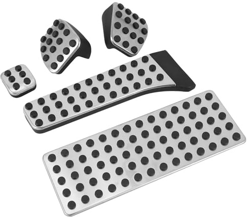 5-teiliges Pedalauflagen-Set für Mercedes-Benz W203 W222 W213 W205 W204 W211 W212 W210 und X204 mit Fußstütze