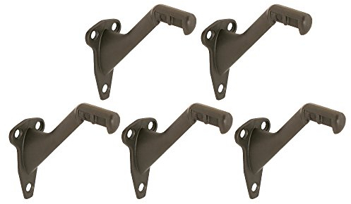 Design House 182014 Standard-Handlaufhalterung, 5 Stück, ölgeriebene Bronze, Packung mit