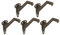 Design House 182014 Standard-Handlaufhalterung, 5 Stück, ölgeriebene Bronze, Packung mit