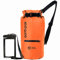Earth Pak Torrent Serie Dry Bag wassersdichte Tasche mit verstellbarem Schultergurt und wasserfester Handyhülle Ideal beim Kajak Fahren Angeln Rafting Orang 30L