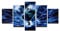 FFFZDCKAY Bilder 5-teilig Leinwandbilder HD Wandkunst Abstrakte Leinwand Malerei Poster 5 Stück Naruto Hatake Kakashi Comicfiguren Wandbilder Wohnkultur Kein Rahmen