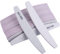 BTYMS 25 lime e buffer per unghie a grana 100/180, professionali, a doppia faccia, strumento per manicure per unghie acriliche