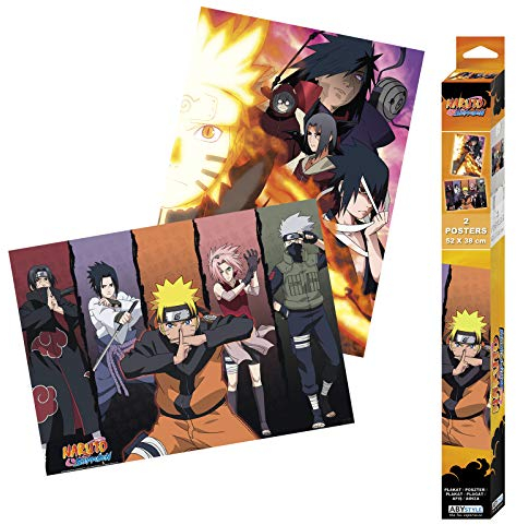 ABYSTYLE - Naruto Shippuden - Set 2 Chibi Posters - Gruppen (52x38)