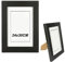 H HANSEL HOME Marco de Fotos 24 x 30 cm Negro Hecho de Madera Panel de Cristal Marco de Fotos para Decoracion - Negro