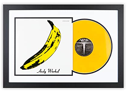 SOOBSOO Schallplatten Rahmen - Schwarz-Weiß-2 - LP-Cover und Vinyl Bilderrahmen mit Doppel-Passepartout für 1er-, 2er und 3er LPs