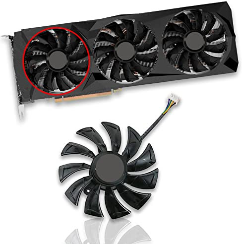 Dotodo 87 mm GA92S2U DC12V 0.46A 4PIN Tarjeta gráfica Ventilador para ZOTAC GeForce RTX 2080 RTX 2080 Ti AMP Edition Ventilador Ventilador (Fan-A)
