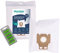 Hooster 20 sacchetti per aspirapolvere adatti per Miele AirClean tipo K / Swirl M52 | 5 stick deodorante (Green Forest) | tessuto non tessuto a 5 strati