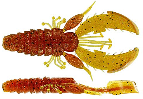 Westin CreCraw Creaturebait 8,5cm 7g - 5 Gummikrebse, Farbe:Motoroil Pepper
