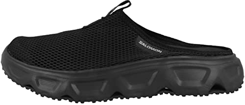 Salomon Men's Reelax Slide 6.0 Loafer, Black Black Alloy, 11.5 UK
