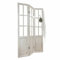 Loberon Paravent Torbin – edler Vintage-Charme, aufwendiges Antik-Finish, Creme, klare Glaseinsätze – Kiefernholz, Creme