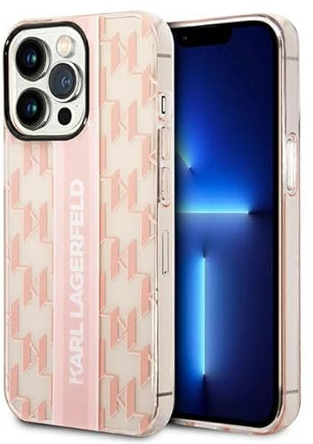 KARL LAGERFELD KLHCP14XHKLSPCP Hard Case for iPhone 14 Pro Max 6.7 Inch Pink/Pi