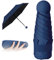 Vicloon Mini Regenschirm, Taschenschirme Mit 5 Rippen, 210T Stoff & Aluminium Schirmständer, Sonnenschutz Regenschirm Im Freien UV Faltender, Goldener Griff, Leicht Kompakt - Marineblau