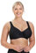 Miss Mary of Sweden Biarritz Bikini-BH – Gepolsterter Bügel-Bikini mit Mesh-Futter, starker Halt, schwarz-weiß Gemustert 100D Schwarz
