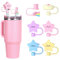 6PCS Silicone Straw Covers for Stanley Cup – Stars & Clouds Design, Reusable Straw Tip Lids for Stanley 30oz & 40oz Tumblers, Compatible with 10mm (0.4in) Straws