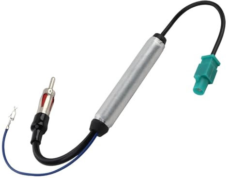 Adattatore Antenna Autoradio Fakra a Din Con Amplificatore - Cavo Da 18 Cm per Auto