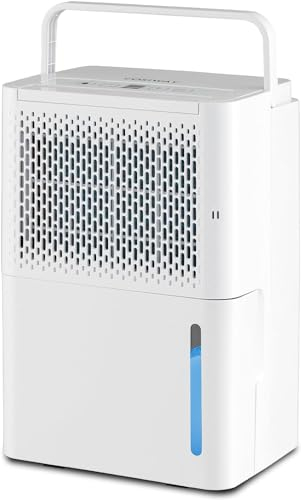 Dehumidifiers for Home, GPJ 2000ML Dehumidifier for Bedroom, Ultra-Silent Low Energy Small Dehumidifier with Continuous Drainage, 2 Modes with 5 color lights - Perfect for Damp Spaces