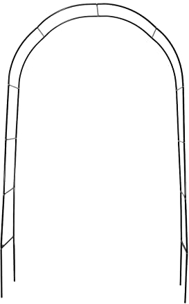 Gartenbogen aus Metall, Dunkelgrün, Gartenlaube, Pergola-Torbogen, Hochzeitsbogen für Verschiedene Kletterpflanzen, Hinterhof-Torbogen-Dekorationen, 2 Größen, Breite Laube, Runde Oberseite(#2)