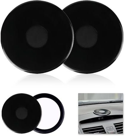 2 Pezzi Dischi Adesivi Cruscotto, Disco Montaggio Adesivo 75mm per Navigatore Satellitare TomTom Garmin Supporto Dashboard Dispositivo GPS Via Start Go Classic Discover Premium Essential Camper Rider