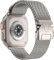 Original Titan Milanaise Armand Kompatibel mit Apple Watch Armand Ultra 2/Ultra, SE, Serie 10/9/8/7/6/5/4 49mm 46mm 45mm 44mm, Fallschirmschnalle Delstahl Metallband für iWatch ArmBand