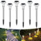 Bigzom Solarlampen für außen Garten Warmweiß, 6 Stück solarlampen garten Winterfest für außen, Terrasse, Rasen, Garten, Hof, Wege